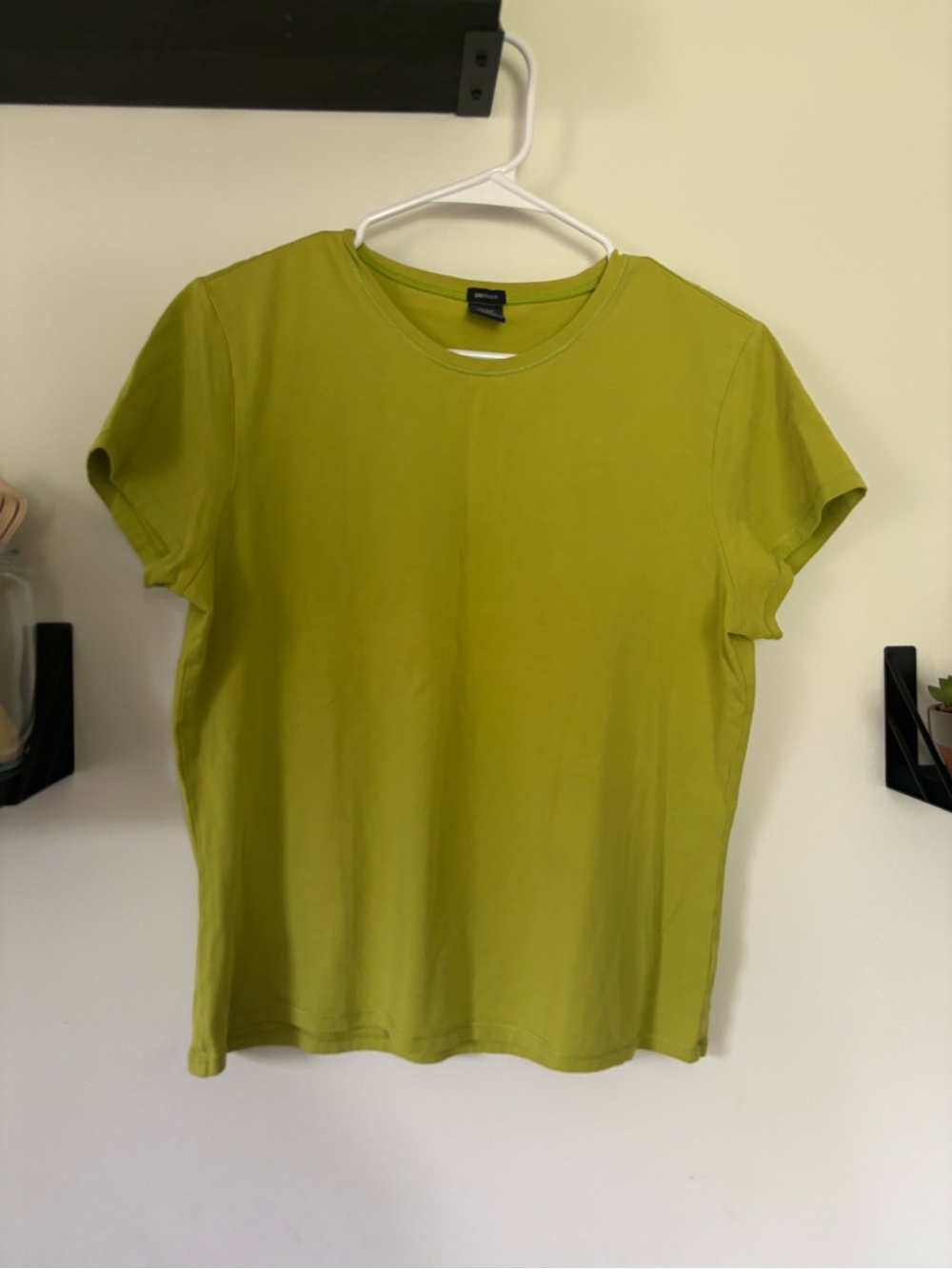 Gap Stretch Chartreuse Lime Green Short Sleeve Tee L